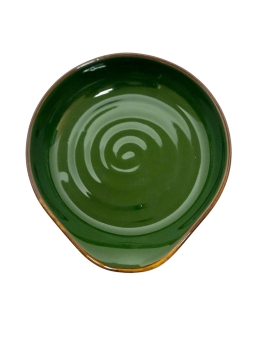 One East Main Green Ceramic Spoon Rest Kitchen Tool